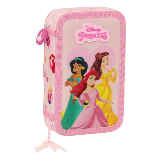 SAFTA Double Filling 28 Units Princesas Disney Summer Adventures Pencil Case