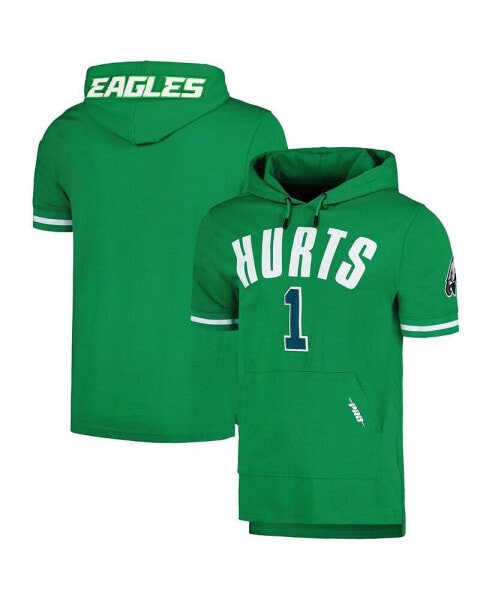 Men's Jalen Hurts Kelly Green Philadelphia Eagles Player Name and Number Hoodie T-shirt