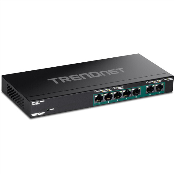 TRENDnet TPE-TG327 7-Port PoE+ Switch Multi-Gigabit - Switch - 1 Gbps