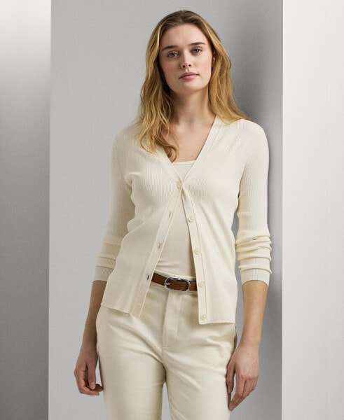 Women's Slim-Fit V-Neck Cardigan