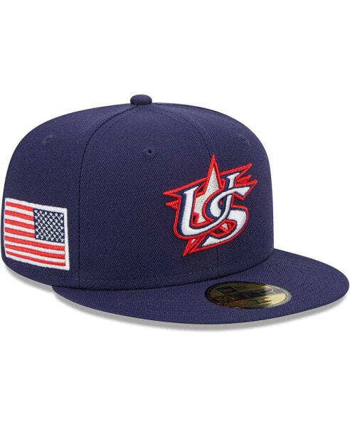 Men's Navy USA Baseball 2023 World Baseball Classic 59FIFTY Fitted Hat