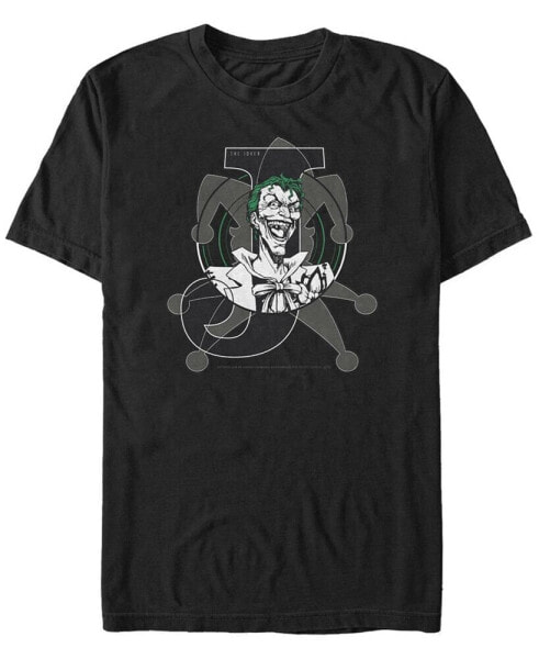 DC Men's Batman The Joker Card Short Sleeve T-Shirt