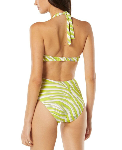 Women's Printed O-Ring Cutout One-Piece Swimsuit