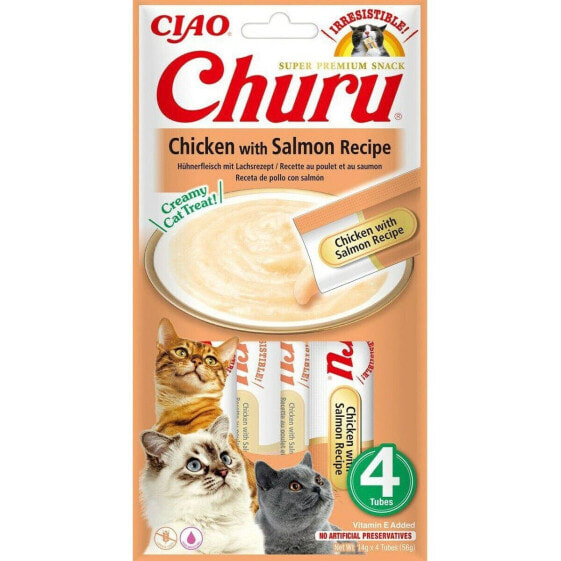 Snack for Cats Inaba Churu 4 x 14 g Chicken Salmon