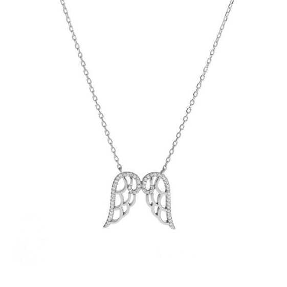 Silver necklace Angel wings AJNA0001