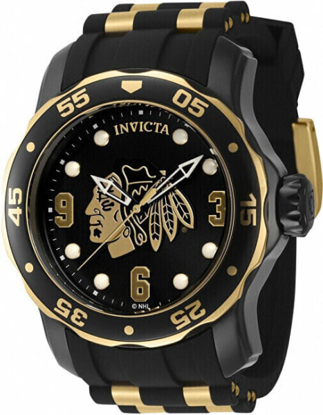Часы наручные Invicta NHL Chicago Blackhawks кварцевые 42315