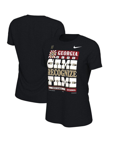 Women's Black Georgia Bulldogs College Football Playoff 2022 National Champions Locker Room T-shirt