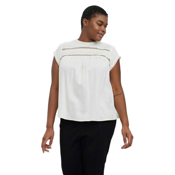 VERO MODA CURVE Debbie Pleat Short sleeve Blouse