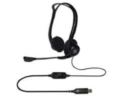 Наушники Logitech 960 USB Computer Headset - Headset - Head-band - Calls/Music - Black - Binaural - 2.4 м - 981-000100