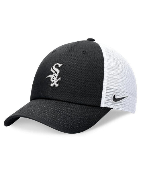 Men's Black Chicago White Sox Evergreen Club Trucker Adjustable Hat