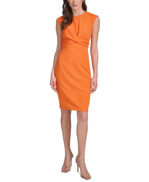 Women's Twist-Front Sheath Dress