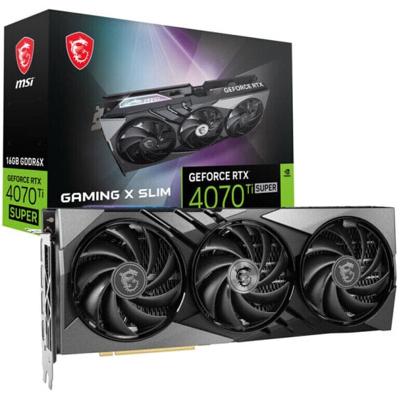 MSI GeForce RTX 4070 Ti Super Gaming X Slim 16G, 16384 MB GDDR6X