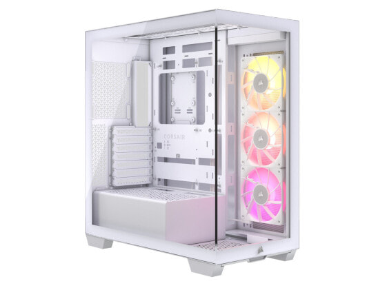 CORSAIR iCUE LINK 3500X RGB Tempered Glass Mid-Tower PC Case, White – 3x Pre-Ins