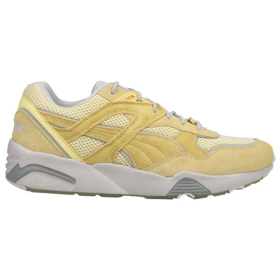 Puma R698 Minerals Lace Up Mens Yellow Sneakers Casual Shoes 38757702