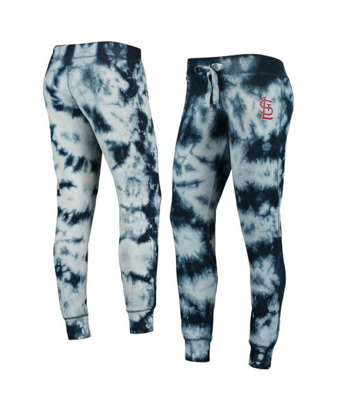 Women's Navy St. Louis Cardinals Tie-Dye Jogger Pants