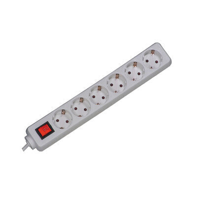 ROTRONIC-SECOMP Bachmann 381.244S - 6 AC outlet(s) - White - plastic - 3600 W - 460 g - 41 x 370 x 56 mm