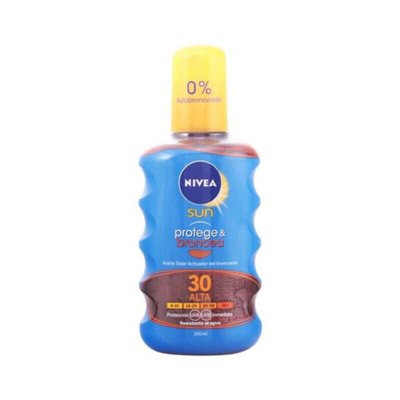 Nivea Sun Protect & Tan Oil Spf30 Масло для загара 200 мл