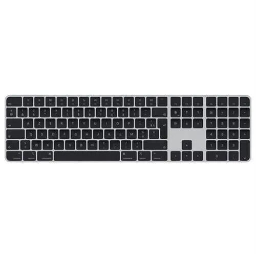Apple Magic Keyboard mit Ziffernblock Grau mit schwarzen Tasten AZERTY