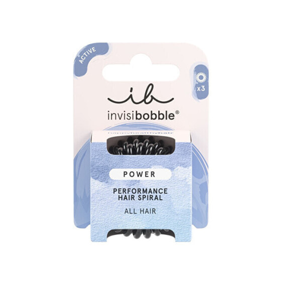 Hair band Power True Black 3 pcs