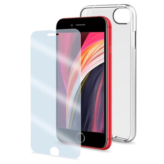 CELLY iPhone SE 2020 Antibacterial Back Case&Tempered Glass