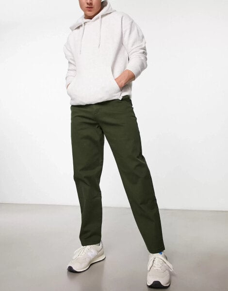 ASOS DESIGN skater chinos in khaki