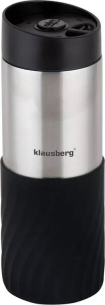 Klausberg KUBEK TERMICZNY 400ML STAL NIERDZEWNA 18/8 KLAUSBERG CZARNY KB-7633