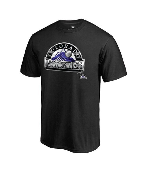 Men's Black Colorado Rockies Midnight Mascot T-shirt