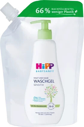 Baby Waschgel Haut & Haar sensitiv, Nachfüllpack, 400 ml