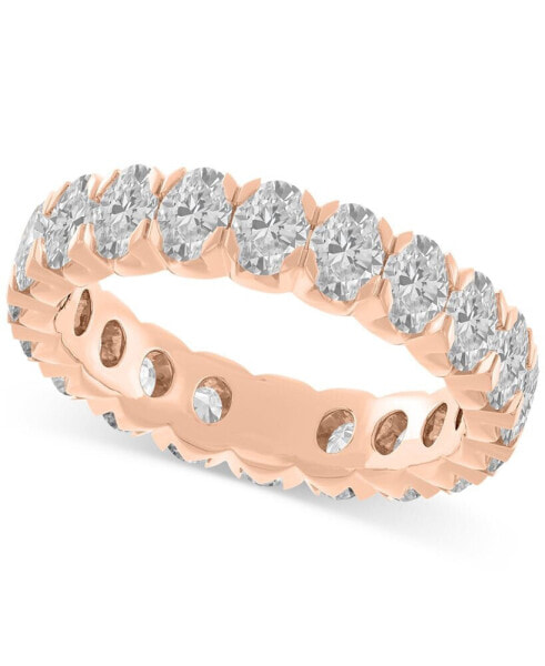 Diamond Oval-Cut Eternity Band (3 ct. t.w.) in 14k Gold (Also in Platinum)