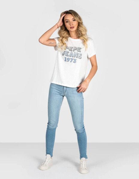 Джинсы Pepe Jeans "Soho" средней посадкой и зауженные - для женщин.