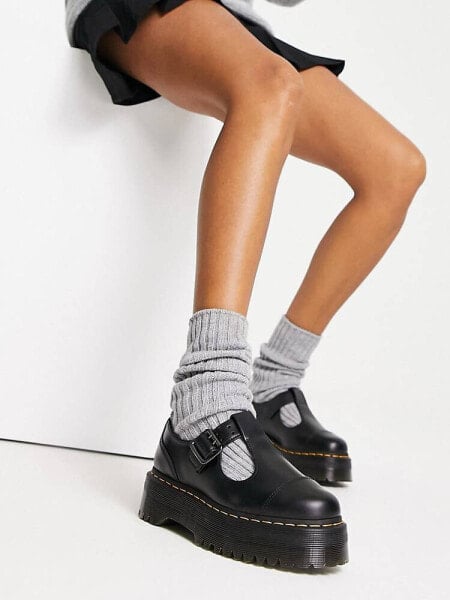 Dr Martens Bethan Quad mary jane shoes in black