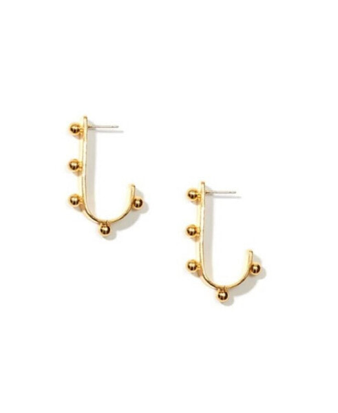 Golden Hook Stud Earrings