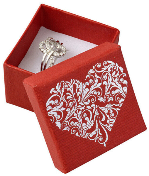 Подарочная упаковка JK Box Красная коробка с сердцем LD-3 / A7 / AG