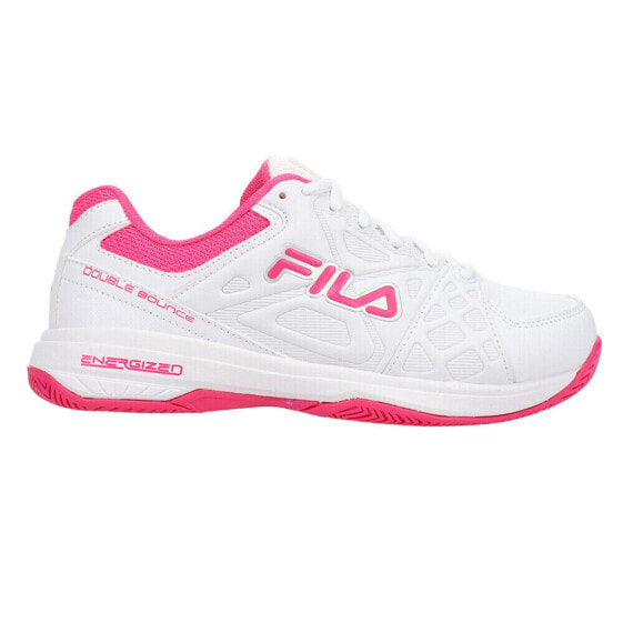 Fila Double Bounce 3 Pickleball Womens Pink, White Sneakers Athletic Shoes 5PM0