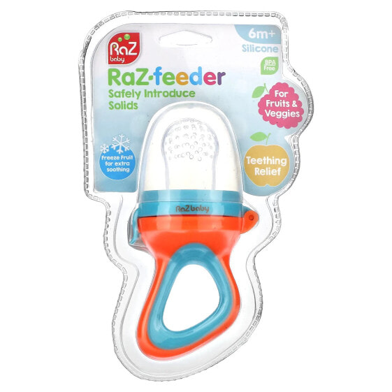 RaZbaby, Raz-Feeder, от 6 месяцев, красный и синий, 1 шт.