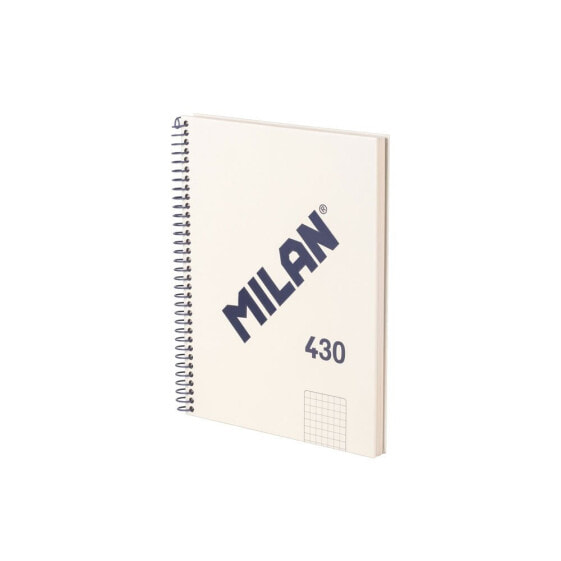 MILAN A5 Spiral Notebook With Hard Cover Grid Paper 80 Sheets 5x5 mm