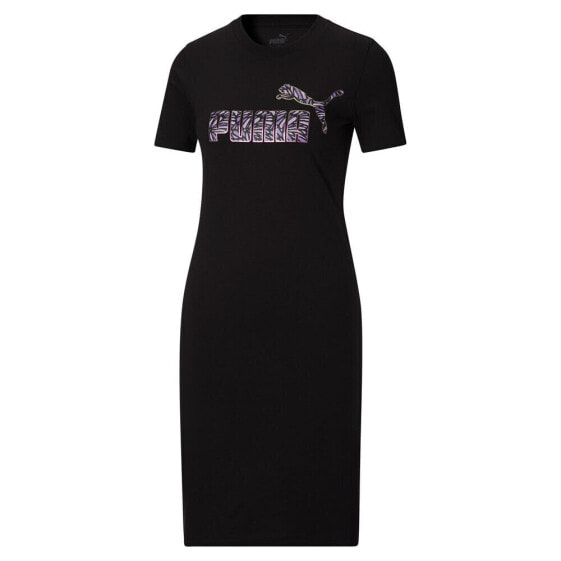 Платье-футболка с коротким рукавом PUMA Essentials Monarch Logo женское размер S Casual 67