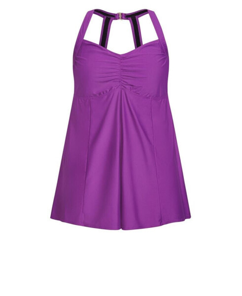 Plus Size Hi Back Swim Dress