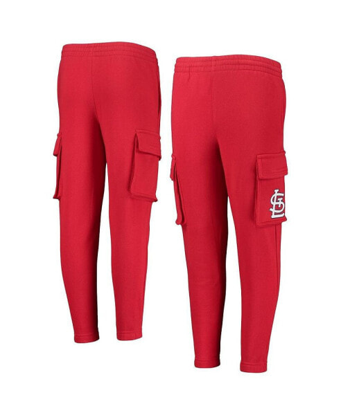 Big Boys Red St. Louis Cardinals Players Anthem Fleece Cargo Pants