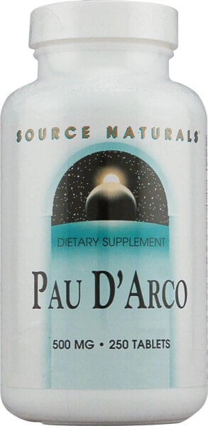 Витамин С Source Naturals Pau D'Arco, 500 мг, 250 таблеток (250 мг на таблетку)