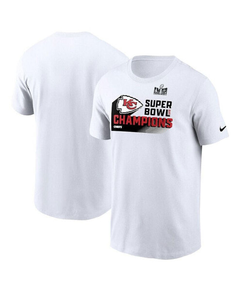Men's White Kansas City Chiefs Super Bowl LVIII Champions Iconic T-shirt