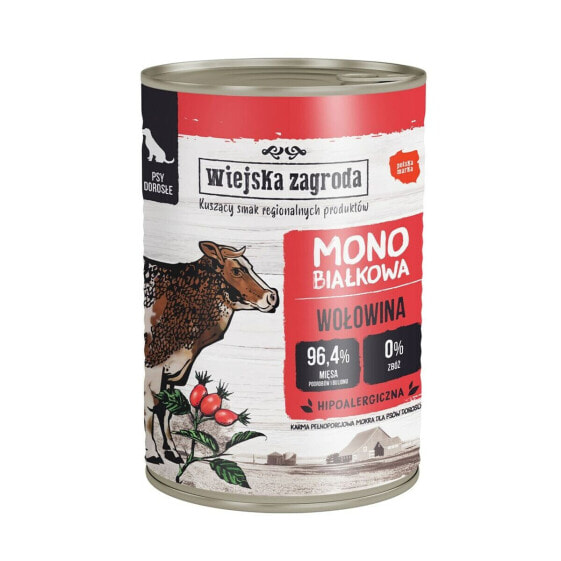 Влажный корм WIEJSKA ZAGRODA Monoprotein Beef Говядина 400 g