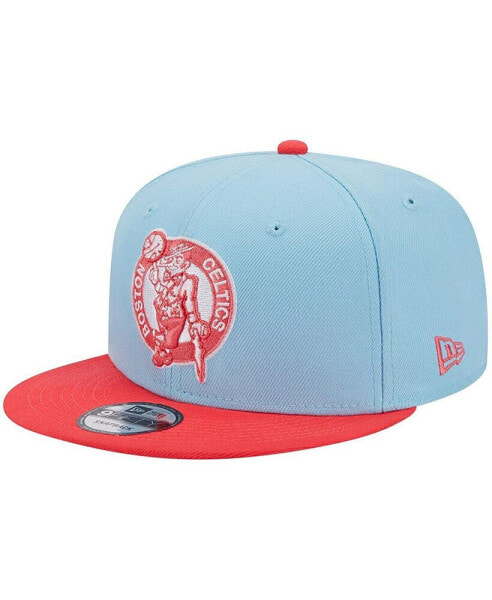 Men's Powder Blue, Red Boston Celtics 2-Tone Color Pack 9FIFTY Snapback Hat