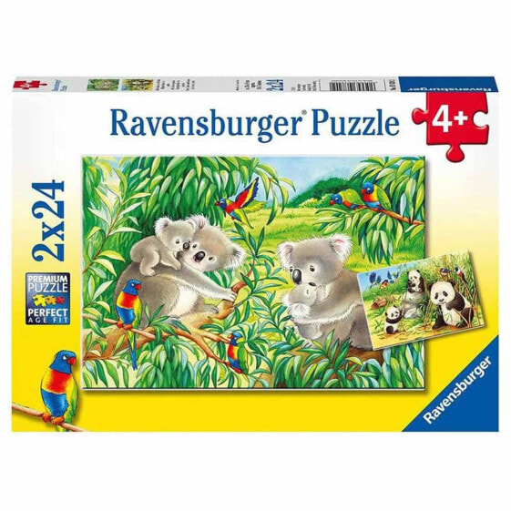 Пазл развивающий Ravensburger Sweet Koala And Panda 2x24 элемента