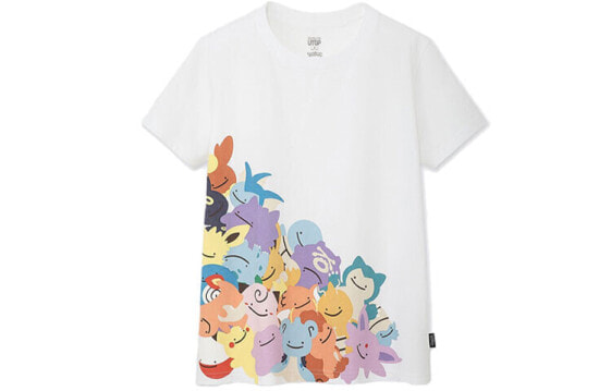 UNIQLO Pokémon 宝可梦联名系列 印花短袖T恤 男女同款 白色 / Футболка UNIQLO x POKEMON T UQ420615000