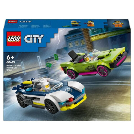 Конструктор пластиковый Lego City Verfolgungsjagd mit Polizeiauto und Muscle (60415)