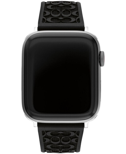 Ремешок Coach Black Silicone Strap 42/44/45mm Apple Watch Band