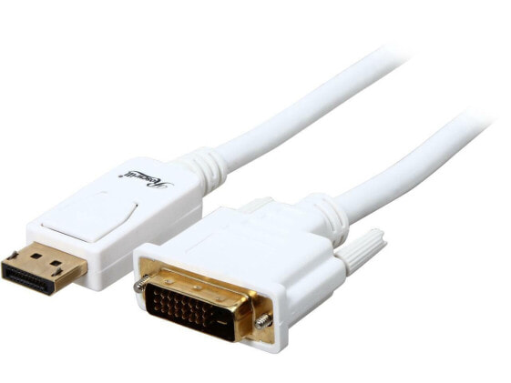 Rosewill RCDC-14008 - 15-Foot White DisplayPort to DVI Cable - 28 AWG, Male to M