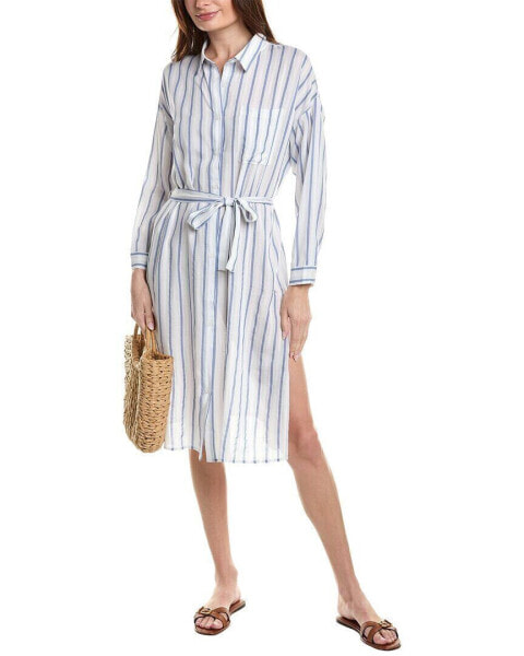 Brook + Lynn Striped Shirtdress Women's