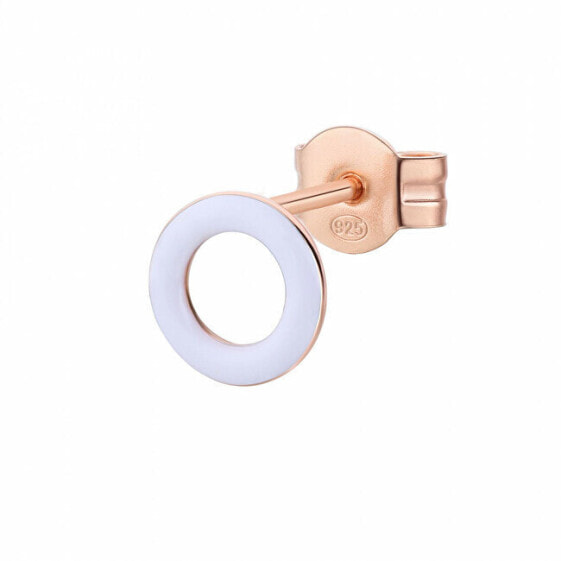 Minimalist gold-plated single earring Storie RZO073